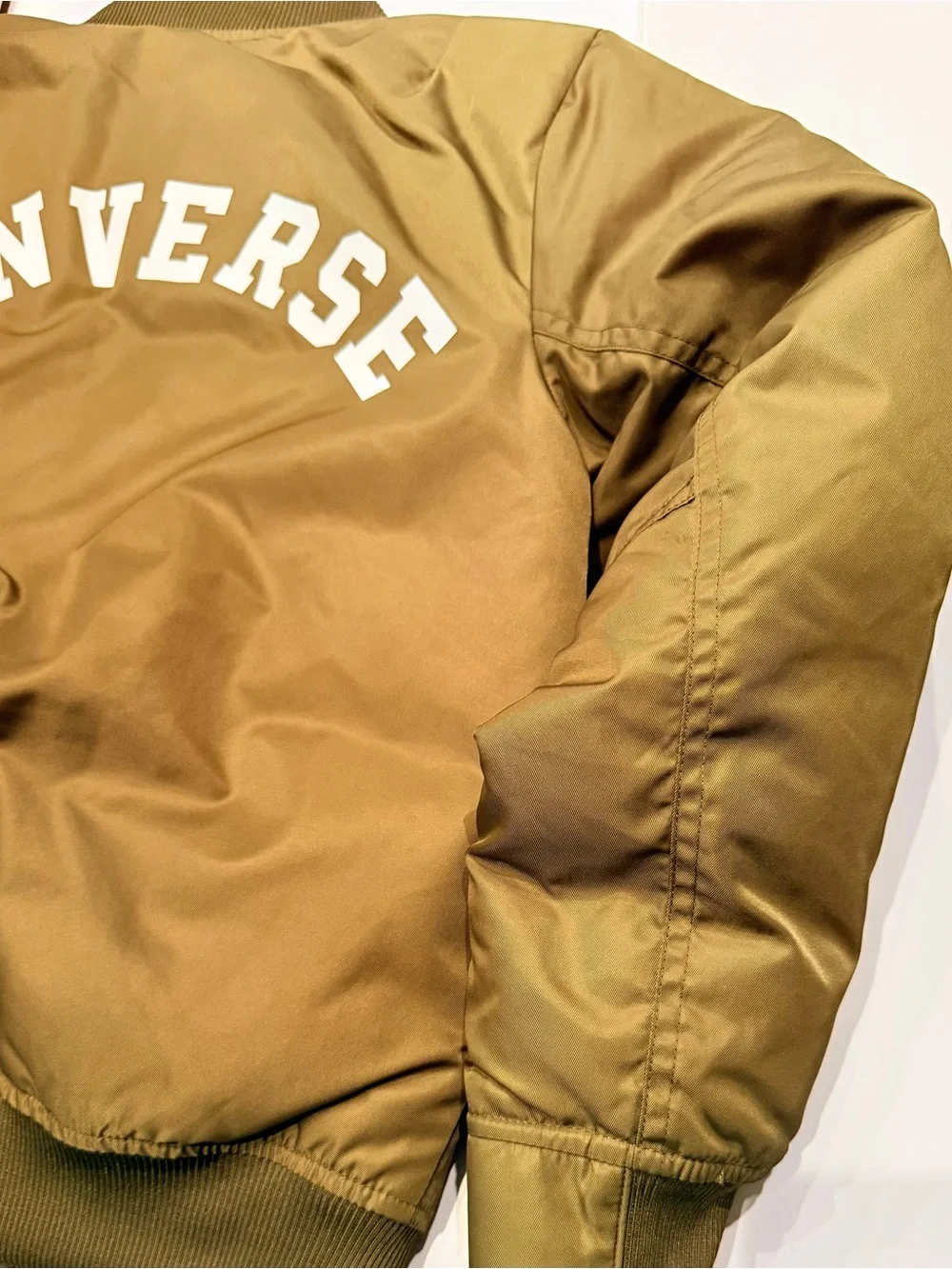 Converse Olive Green Kids Bomber Jacket